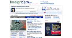 Desktop Screenshot of foreignborn.com